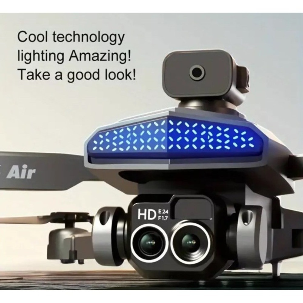DLRC D6 AIR HD Dual Camera Drone Foldable WiFi FPV Quadcopter w/2 Batteries/Case